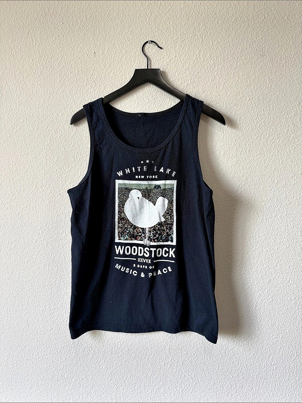 Woodstock White Lake New York Woodstock Music and Peace Graphic Tank Top Music
